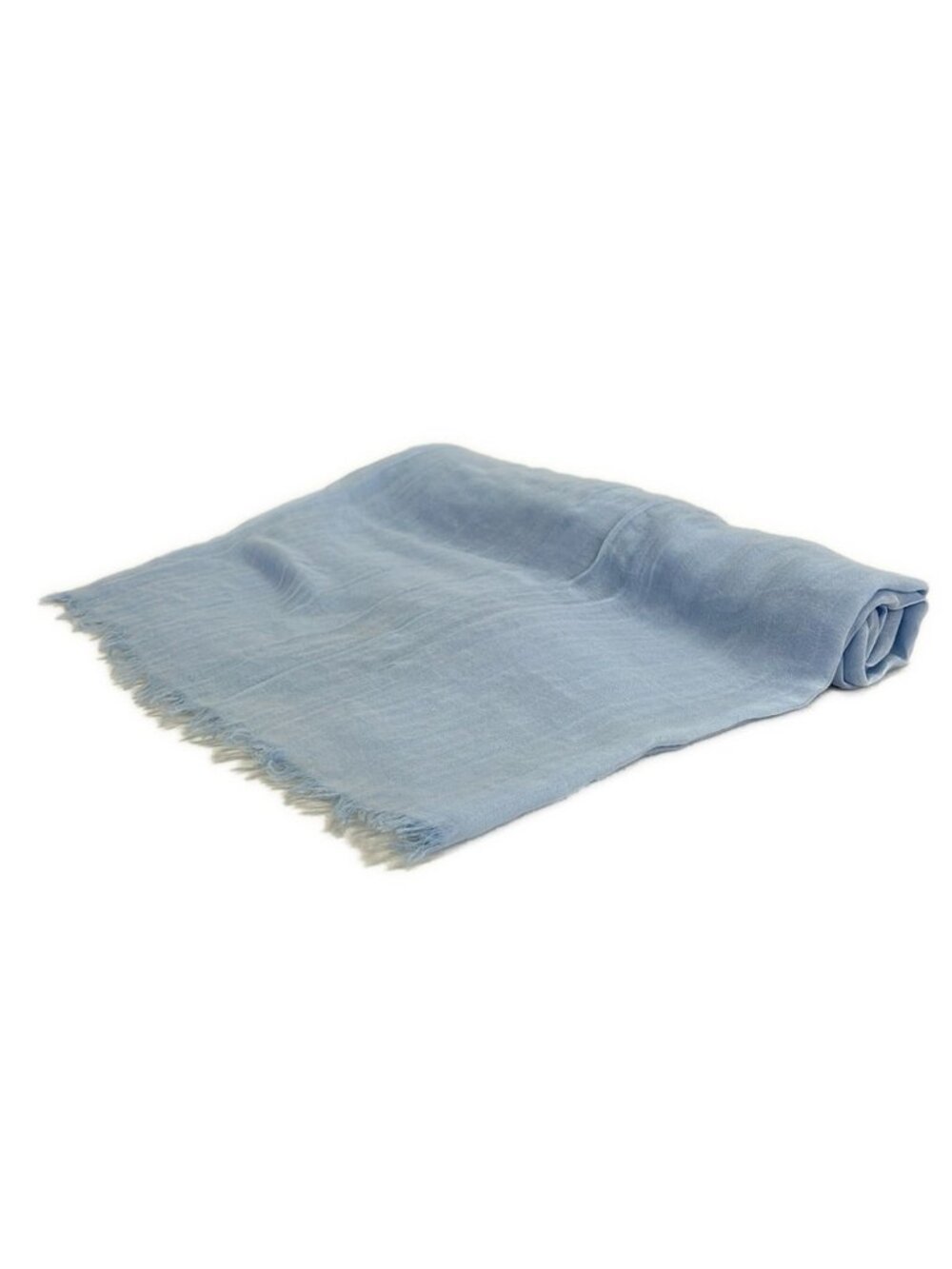 Hermes Shawl Light Blue Cotton Scarf